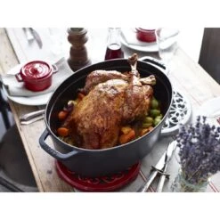 Staub Gietijzeren Braadpan 37 Cm / 8 L, Ovaal, Zwart -Keukenwinkel Met Korting 000017086