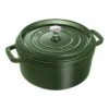 Staub Gietijzeren Braadpan 24 Cm / 3,8 L, Rond, Basilicum -Keukenwinkel Met Korting 1003973 2