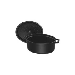 Staub Gietijzeren Braadpan 31 Cm / 5,5 L, Ovaal, Zwart -Keukenwinkel Met Korting 40500 231 0 6 2