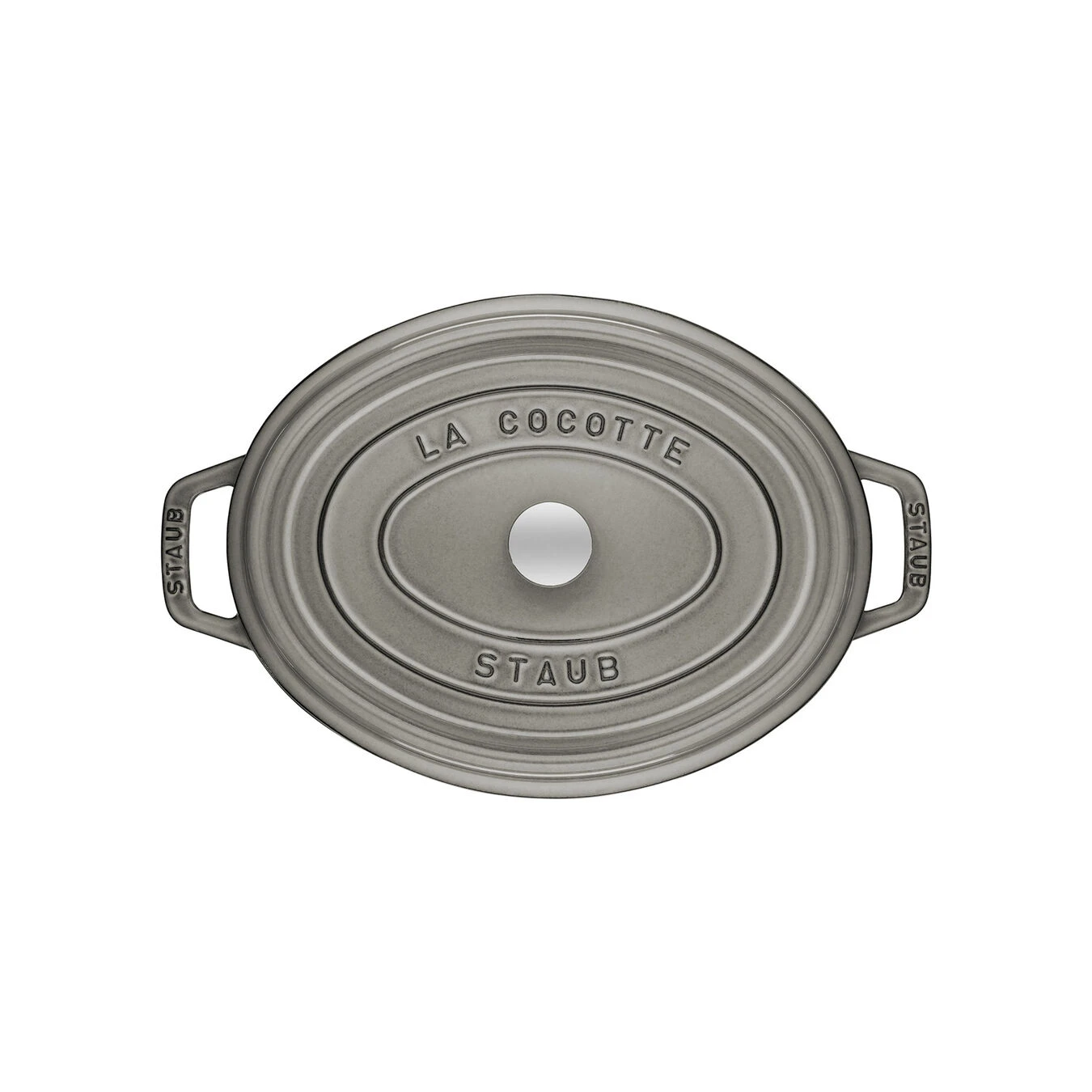 Staub Gietijzeren Braadpan 29 Cm / 4,25 L, Ovaal, Grafietgrijs 4 Staub Gietijzeren Braadpan 29 Cm / 4,25 L, Ovaal, Grafietgrijs - Afbeelding 2