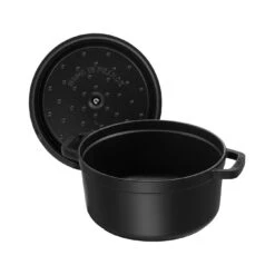 Staub Gietijzeren Braadpan 34 Cm / 12,5 L, Rond, Zwart -Keukenwinkel Met Korting 40500 241 0 6 2