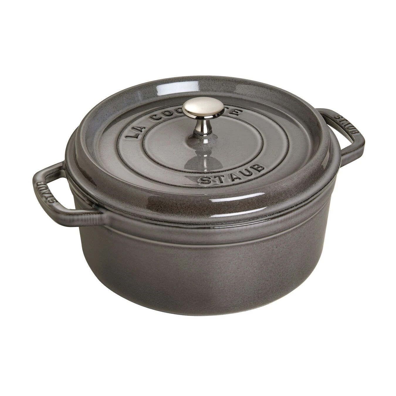 Staub Gietijzeren Braadpan 18 Cm / 1,7 L, Rond, Grafietgrijs 3 Staub Gietijzeren Braadpan 18 Cm / 1,7 L, Rond, Grafietgrijs