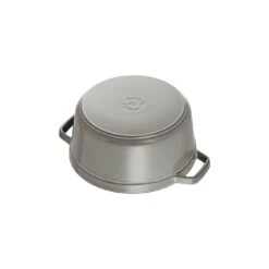 Staub Gietijzeren Braadpan 24 Cm / 3,8 L, Rond, Grafietgrijs -Keukenwinkel Met Korting 40500 246 0 6