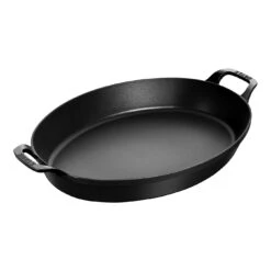 Staub Ovenschaal 37 Cm, Ovaal, Zwart