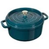 Staub Gietijzeren Braadpan 24 Cm / 3,8 L, Rond, La-mer -Keukenwinkel Met Korting 40508 654 0 6