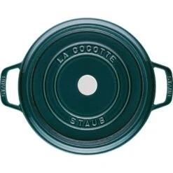 Staub Gietijzeren Braadpan 26 Cm / 5,25 L, Rond, La-mer -Keukenwinkel Met Korting 40509 137 0 4