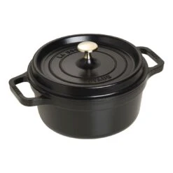 Staub Gietijzeren Braadpan 22 Cm / 2,5 L, Rond, Zwart