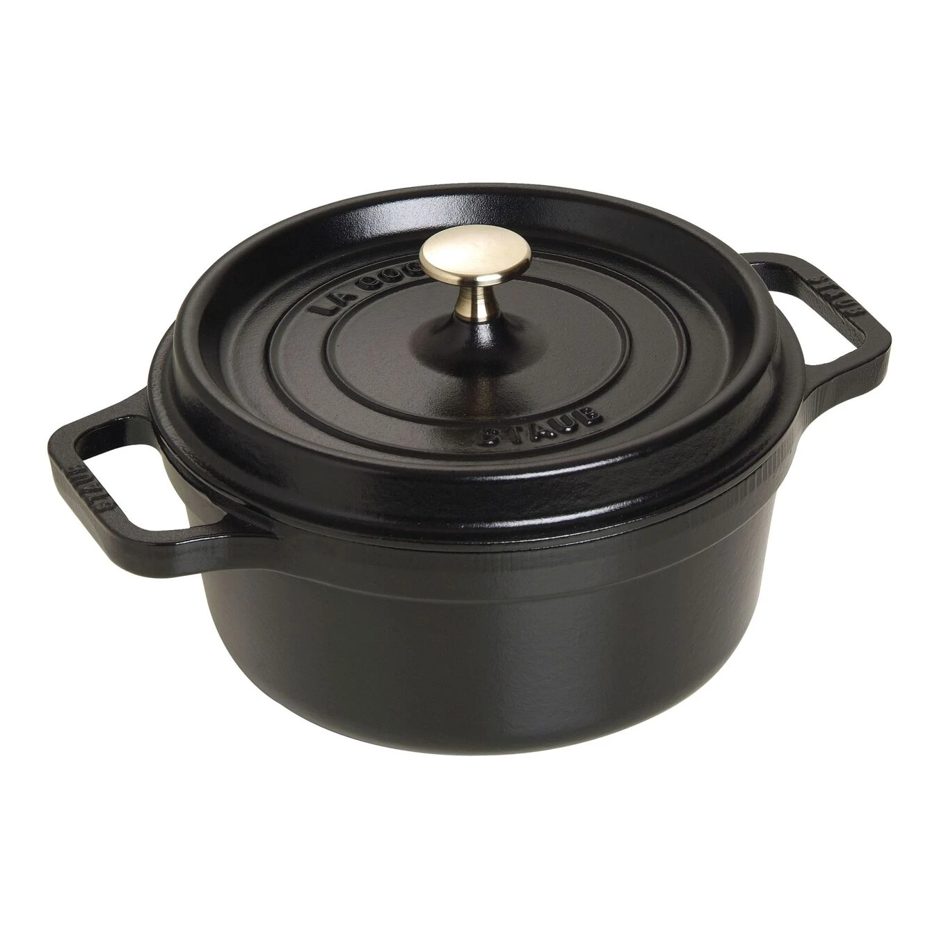 Staub Gietijzeren Braadpan 22 Cm / 2,5 L, Rond, Zwart 3 Staub Gietijzeren Braadpan 22 Cm / 2,5 L, Rond, Zwart