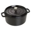 Staub Gietijzeren Braadpan 26 Cm / 5,25 L, Rond, Zwart -Keukenwinkel Met Korting 40509 310 0 1