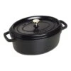 Staub Gietijzeren Braadpan 29 Cm / 4,25 L, Ovaal, Zwart -Keukenwinkel Met Korting 40509 315 0 1