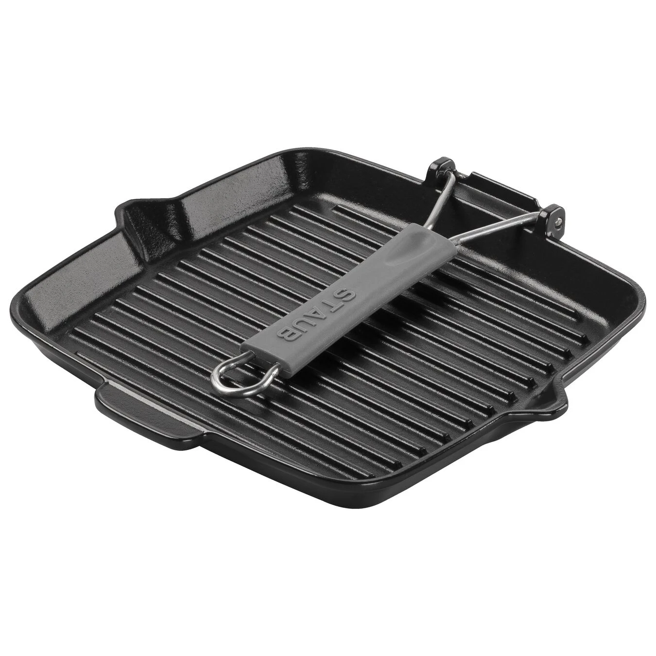 Staub Grillpan Met Schenktuit 24 X 24 Cm, Zwart 4 Staub Grillpan Met Schenktuit 24 X 24 Cm, Zwart - Afbeelding 2