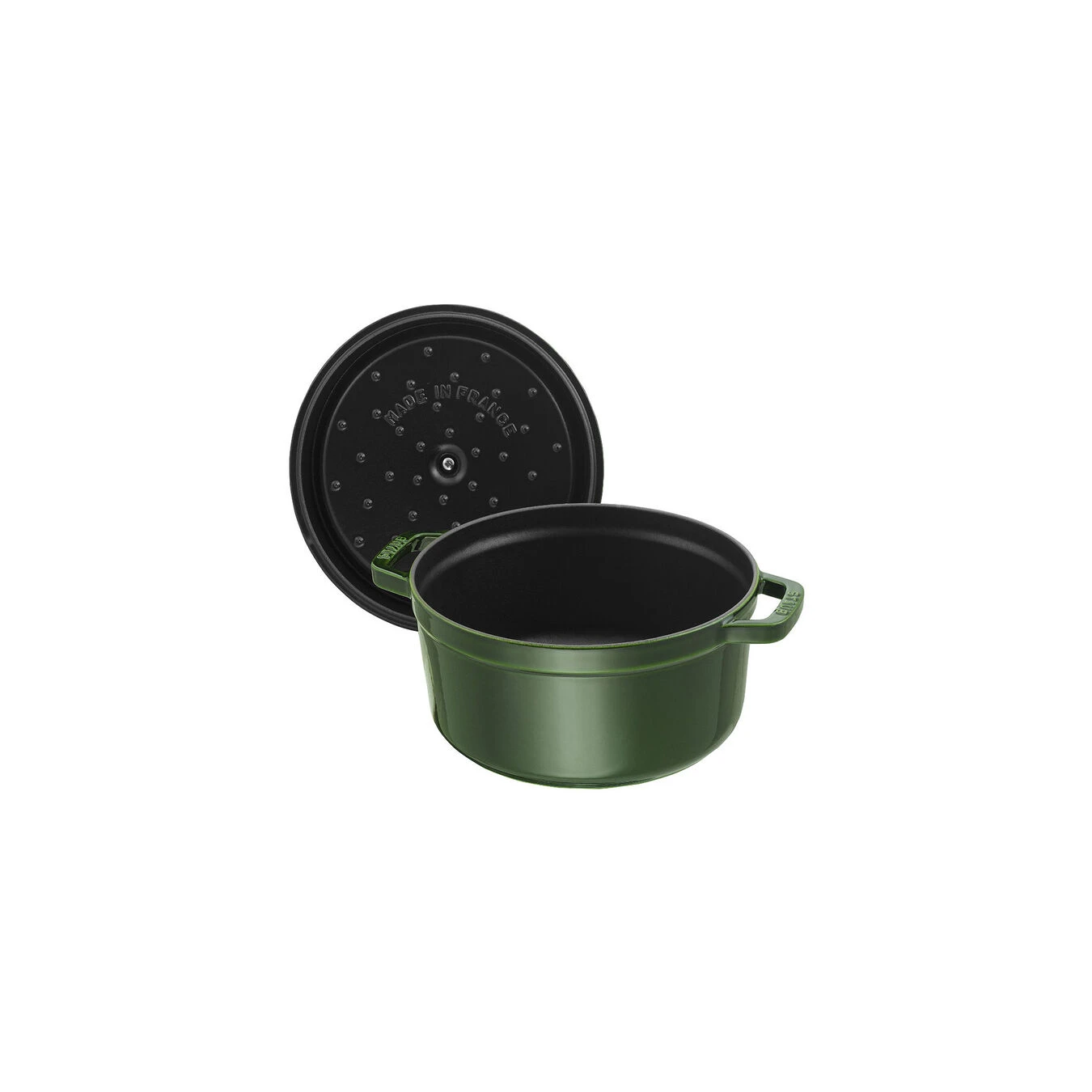 Staub Gietijzeren Braadpan 26 Cm / 5,25 L, Rond, Basilicum 4 Staub Gietijzeren Braadpan 26 Cm / 5,25 L, Rond, Basilicum - Afbeelding 2