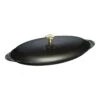 Staub Ovenschaal Met Deksel 31 Cm, Ovaal, Zwart -Keukenwinkel Met Korting 40509 400 0 1