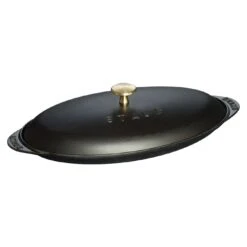 Staub Ovenschaal Met Deksel 31 Cm, Ovaal, Zwart -Keukenwinkel Met Korting 40509 400 0 3
