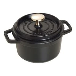 Staub Gietijzeren Braadpan 14 Cm / 800 Ml, Rond, Zwart
