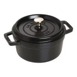 Staub Gietijzeren Braadpan 20 Cm / 2,2 L, Rond, Zwart