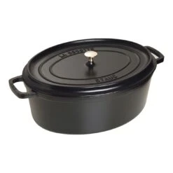 Staub Gietijzeren Braadpan 41 Cm / 12 L, Ovaal, Zwart