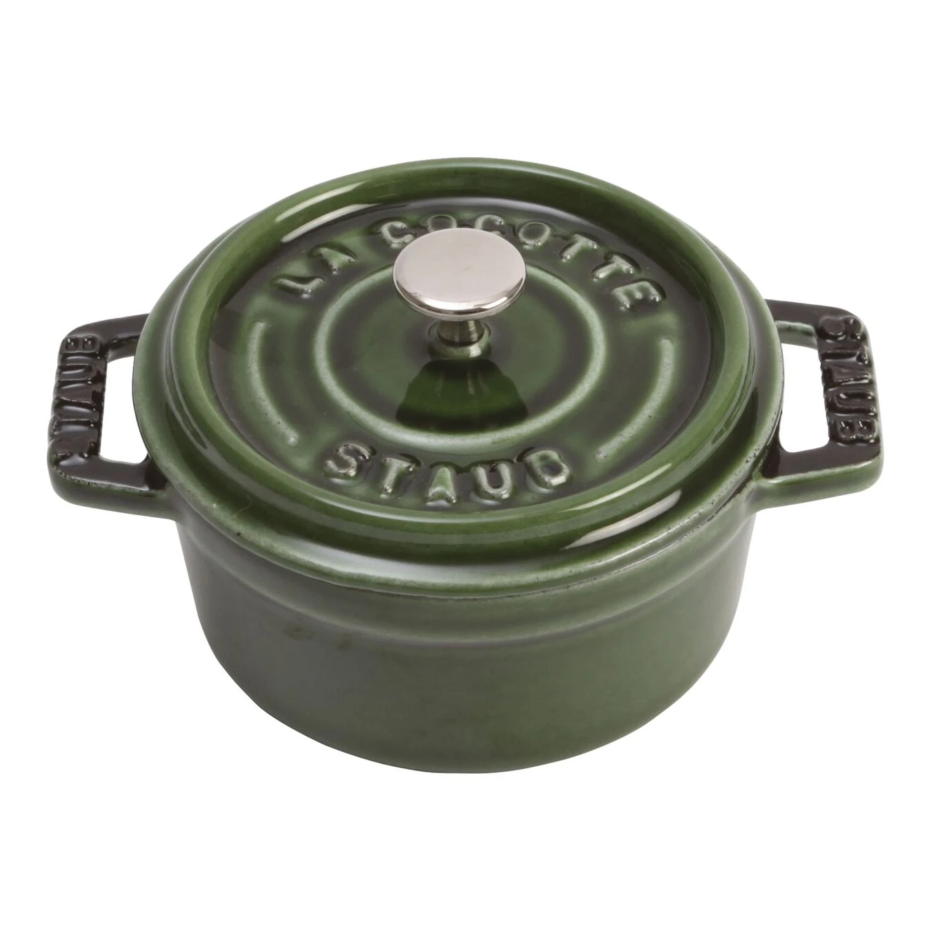 Staub Mini Braadpan 10 Cm / 250 Ml, Rond, Basilicum 3 Staub Mini Braadpan 10 Cm / 250 Ml, Rond, Basilicum