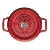 Staub Gietijzeren Braadpan 18 Cm / 1,7 L, Rond, Kersenrood -Keukenwinkel Met Korting 40509 814 0 1