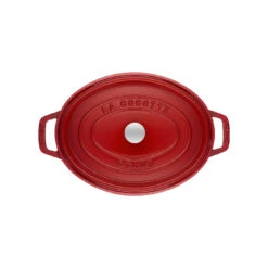 Staub Gietijzeren Braadpan 27 Cm / 3,25 L, Ovaal, Kersenrood -Keukenwinkel Met Korting 40509 830 0 2