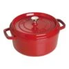 Staub Gietijzeren Braadpan 24 Cm / 3,8 L, Rond, Kersenrood -Keukenwinkel Met Korting 40509 835 0 1