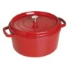 Staub Gietijzeren Braadpan 28 Cm / 6,75 L, Rond, Kersenrood -Keukenwinkel Met Korting 40509 852 0 1
