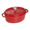 Staub Gietijzeren Braadpan 29 Cm / 4,25 L, Ovaal, Kersenrood -Keukenwinkel Met Korting 40509 857 0 1