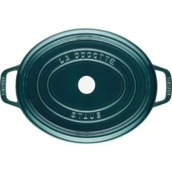Staub Gietijzeren Braadpan 31 Cm / 5,5 L, Ovaal, La-mer -Keukenwinkel Met Korting 40510 598 0 4