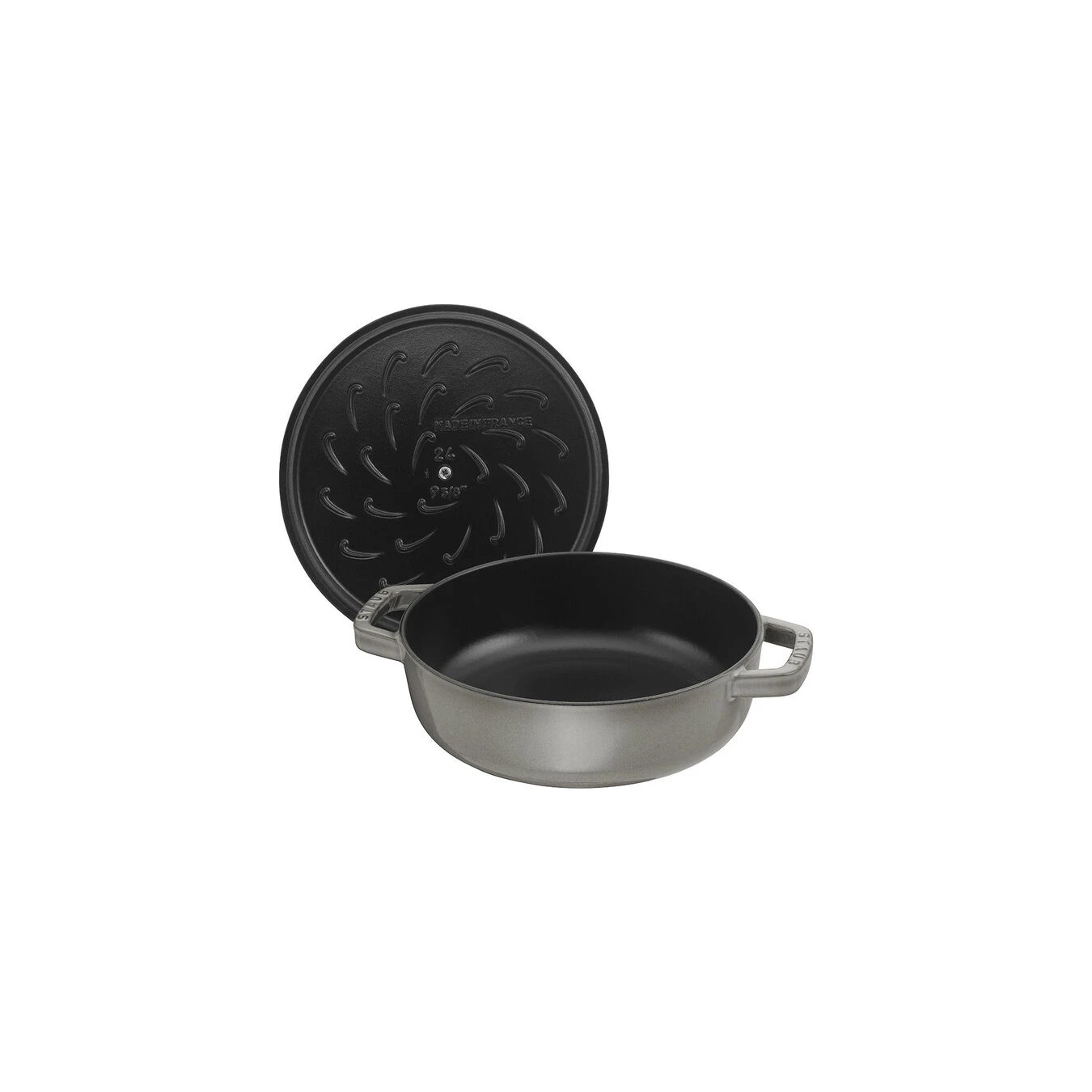 Staub Sauteerpan Chistera 28 Cm / 3,7 L, Grafietgrijs 4 Staub Sauteerpan Chistera 28 Cm / 3,7 L, Grafietgrijs - Afbeelding 2