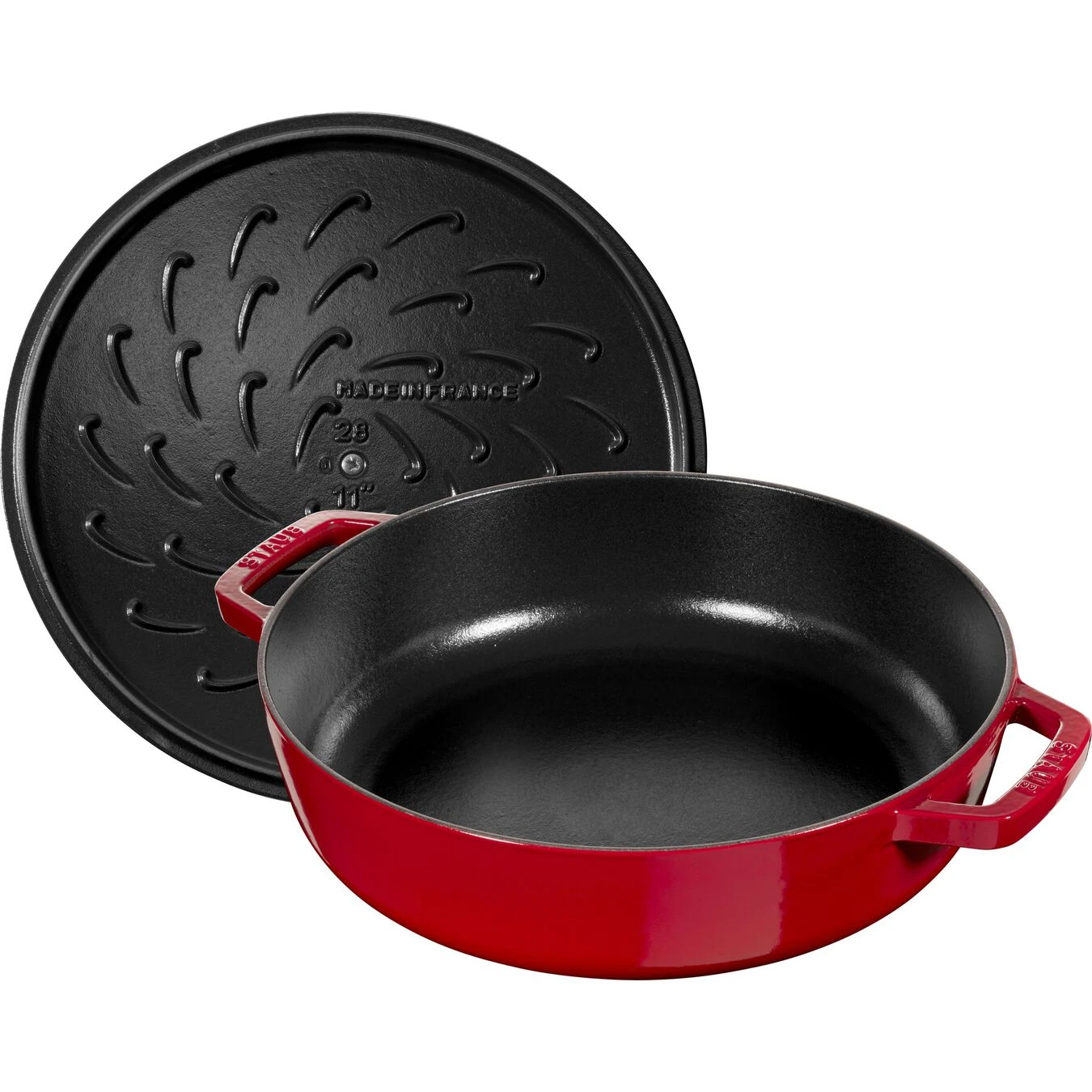 Staub Sauteerpan Chistera 24 Cm / 2,5 L, Kersenrood 4 Staub Sauteerpan Chistera 24 Cm / 2,5 L, Kersenrood - Afbeelding 2