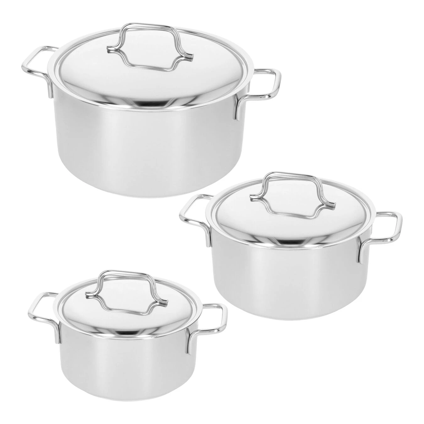 Demeyere Pannenset, 3-delig 3 Demeyere Pannenset, 3-delig