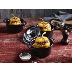 Staub Gietijzeren Braadpan 12 Cm / 400 Ml, Rond, Zwart -Keukenwinkel Met Korting 424422428