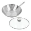 Demeyere Wok Met Glazen Deksel 30 Cm -Keukenwinkel Met Korting 5412191000571 52930 NP
