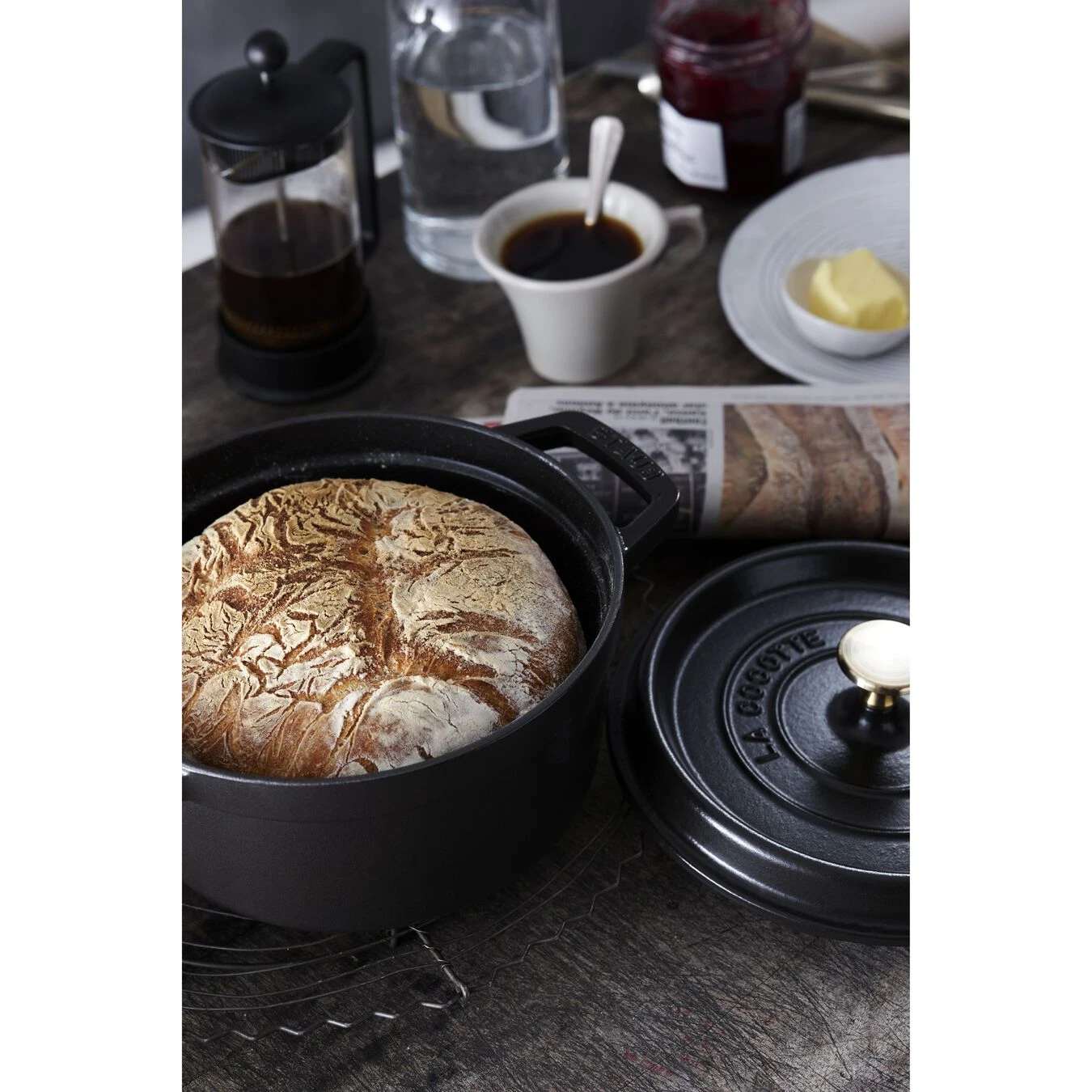 Staub Gietijzeren Braadpan 22 Cm / 2,5 L, Rond, Zwart 5 Staub Gietijzeren Braadpan 22 Cm / 2,5 L, Rond, Zwart - Afbeelding 3