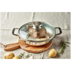 Demeyere Koekenpan Met Glazen Deksel 24 Cm -Keukenwinkel Met Korting 750061468